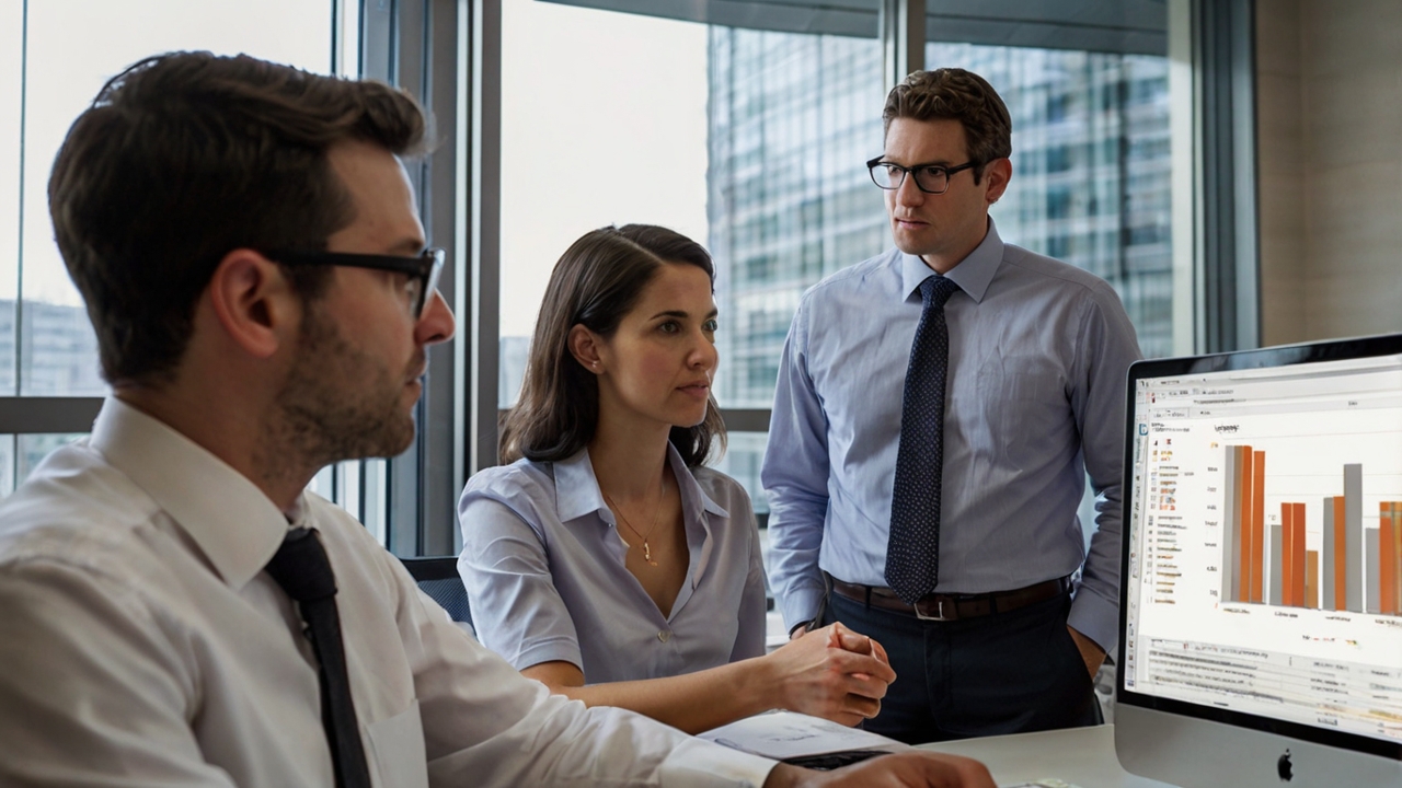 Financial team meeting